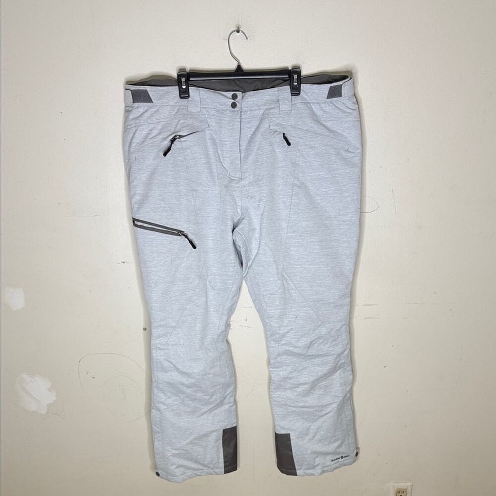 Outdoor Gear Light Gray Lined Snow Pants Size 3XL